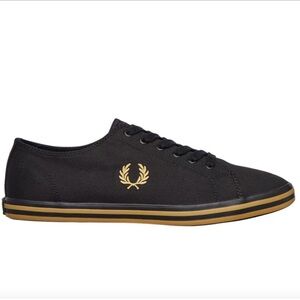 Fred Perry Black Trainers Outlet (Fred Perry B7259 157 Kingston, Size 7.5, EUC